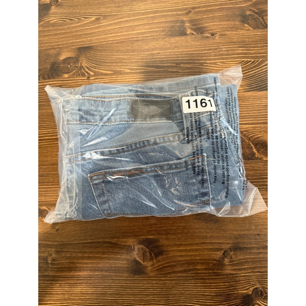 Harley Davidson Straight Jeans Women's 8 Petite Blue Denim Stretch Medium‎ Wash - Picture 11 of 11